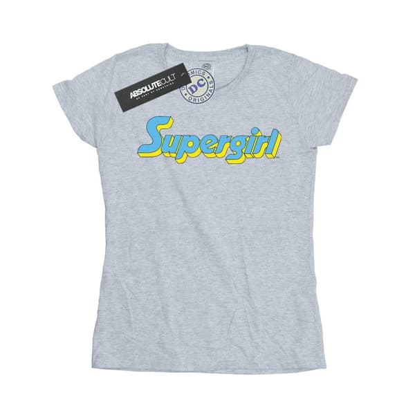 DC Comics Womens/Ladies Supergirl Text Logo Cotton T-Shirt