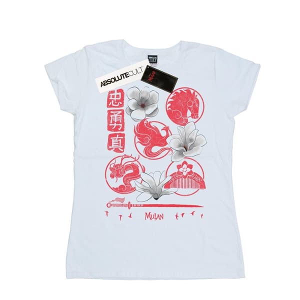Disney Dam/Lady Mulan Movie Icons - T-shirt i bomull