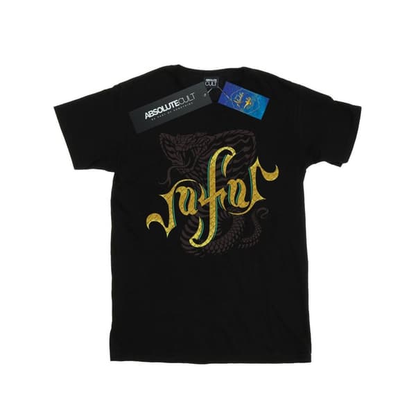Disney Dam / Dam Aladdin Movie Jafar Orm Logo Bomull Boyfriend T-shirt