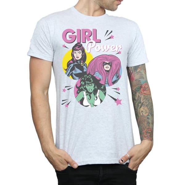 Marvel Comics Mens Girl Power T-Shirt