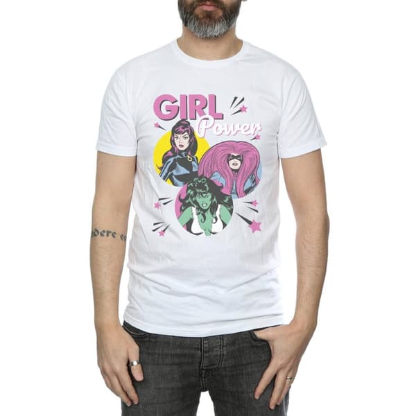 Marvel Comics Mens Girl Power T-Shirt