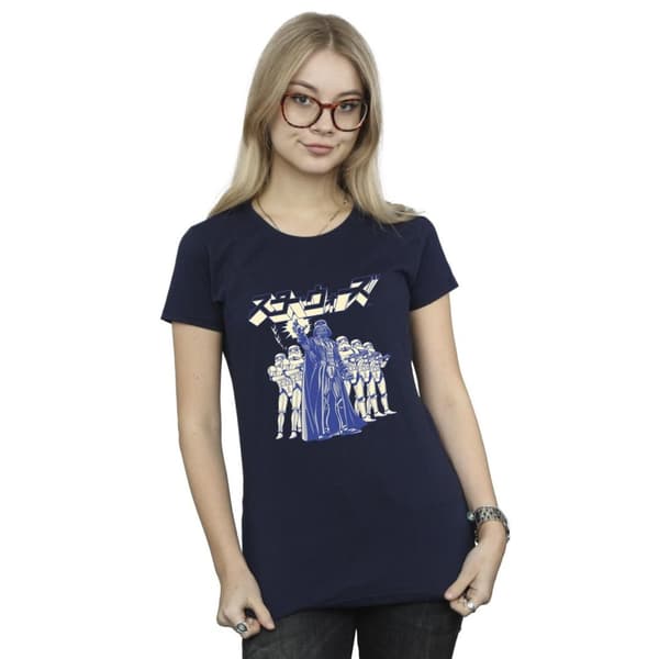 Star Wars Womens/Ladies Japanese Darth Cotton T-Shirt