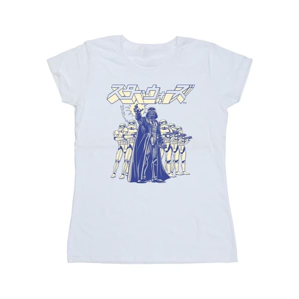 Star Wars Womens/Ladies Japanese Darth Cotton T-Shirt