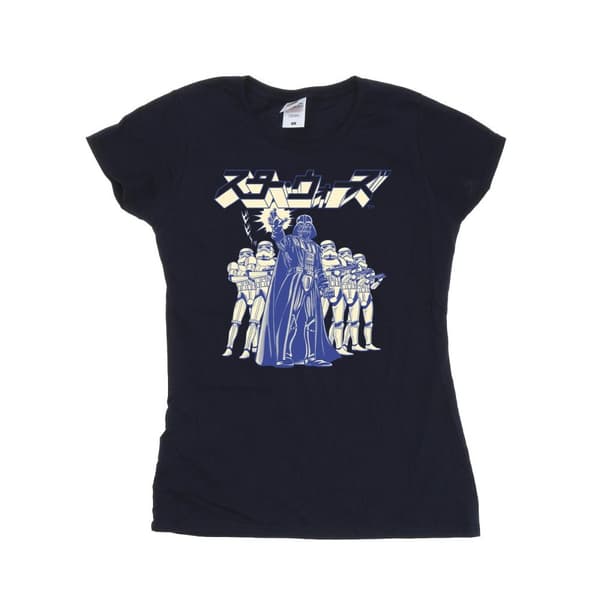 Star Wars Womens/Ladies Japanese Darth Cotton T-Shirt
