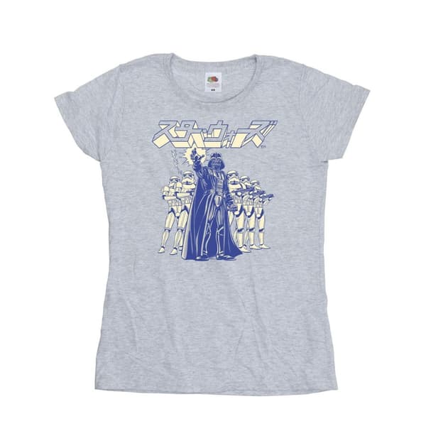 Star Wars Womens/Ladies Japanese Darth Cotton T-Shirt