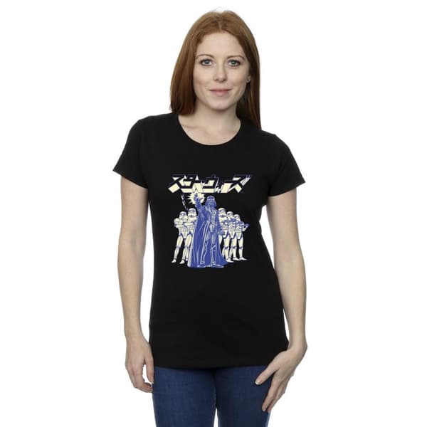 Star Wars Womens/Ladies Japanese Darth Cotton T-Shirt