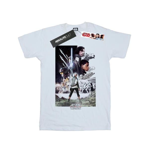 Star Wars Girls The Last Jedi Character Poster Cotton T-Shirt