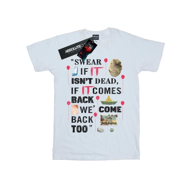 It Chapter 2 Womens/Ladies Come Back Too Cotton Boyfriend T-Shirt