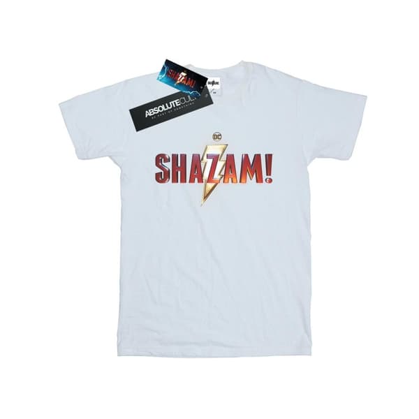 DC Comics T-shirt med logotyp för herr Shazam Movie White S