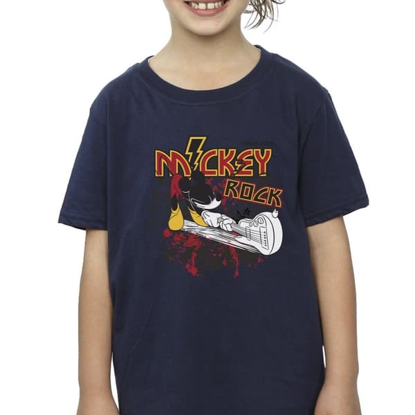 Disney Musse Pigg Smash Guitar Rock T-shirt i bomull för flickor