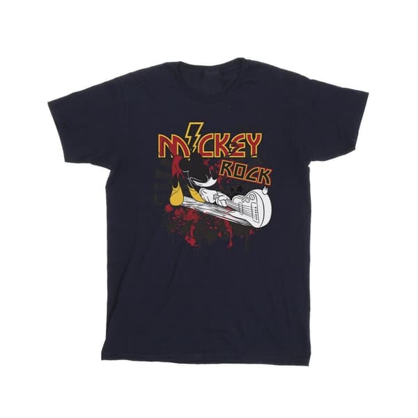 Disney Musse Pigg Smash Guitar Rock T-shirt i bomull för flickor