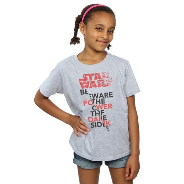 Star Wars Girls The Last Jedi Power Of The Dark Side Cotton T-Shirt