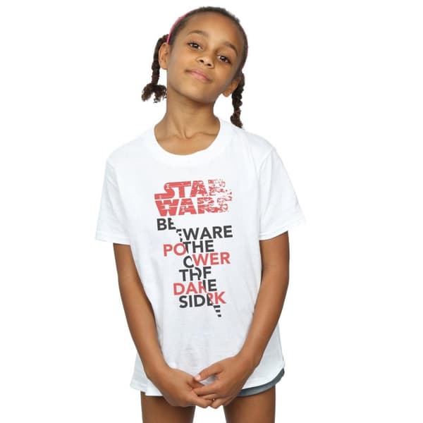 Star Wars Girls The Last Jedi Power Of The Dark Side Cotton T-Shirt