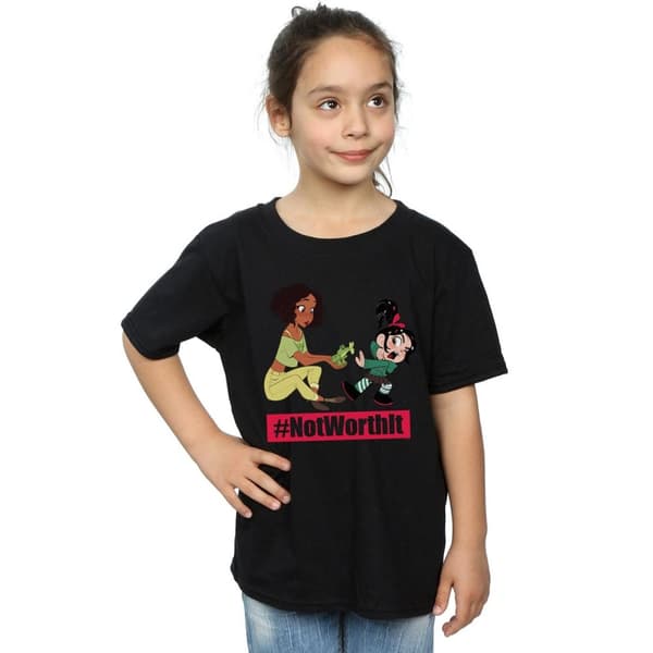 Disney Girls Wreck It Ralph Tiana And Vanellope Cotton T-Shirt