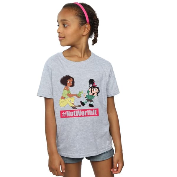 Disney Wreck It Ralph Tiana och Vanellope bomulls-T-shirt för flickor
