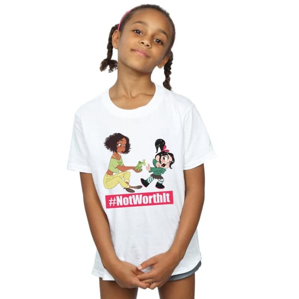Disney Wreck It Ralph Tiana och Vanellope bomulls-T-shirt för flickor