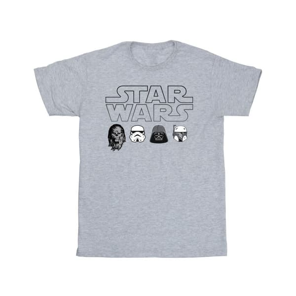 Star Wars Boys Character Heads T-Shirt