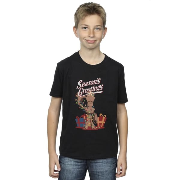 Marvel Pojkar Marvel Comics Groot Säsongens Grootings T-shirt