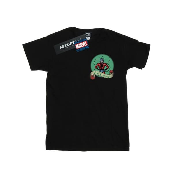 Marvel Girls Ant-Man Tattoo Breast Print Cotton T-Shirt