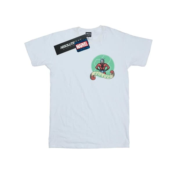 Marvel Girls Ant-Man Tattoo Breast Print Cotton T-Shirt