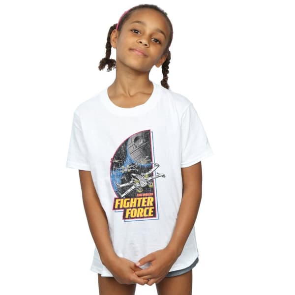 Star Wars Fighter Force T-shirt i bomull för flickor