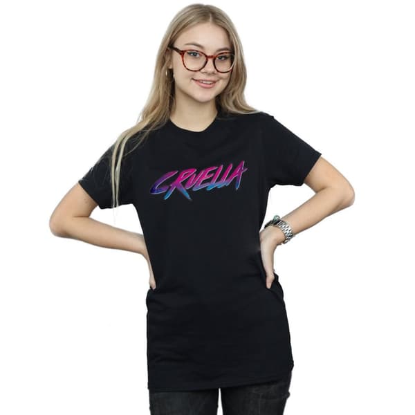 Disney Womens/Ladies Rad Cruella Cotton Boyfriend T-Shirt