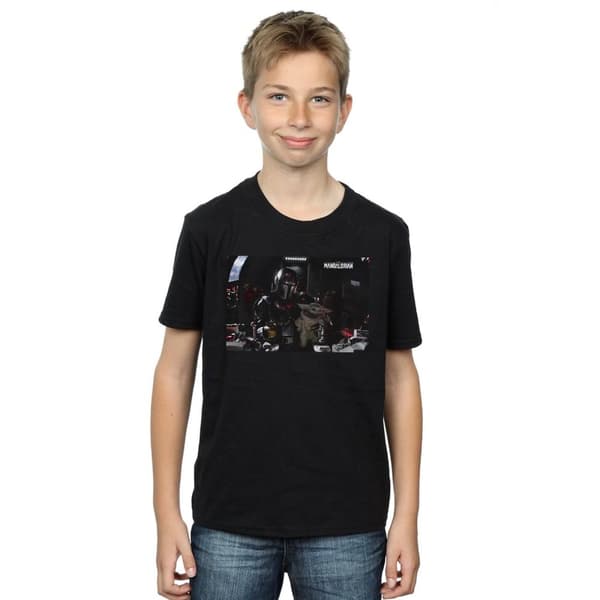 Star Wars Boys The Mandalorian Mando And Co-Pilot T-Shirt