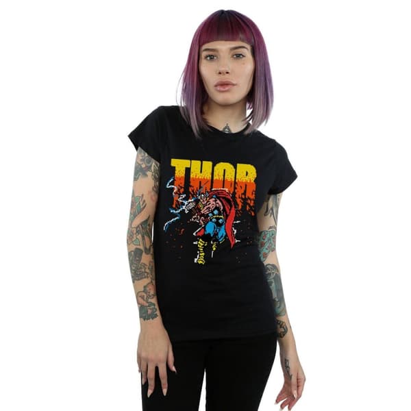 Marvel Womens/Ladies Thor Pixelated Cotton T-Shirt