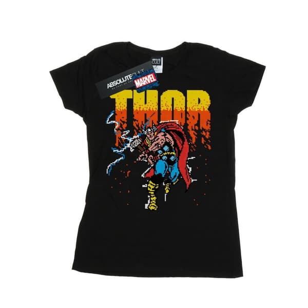 Marvel Womens/Ladies Thor Pixelated Cotton T-Shirt