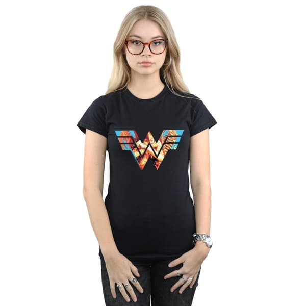 DC Comics Womens/Ladies Wonder Woman 84 Symbol Crossed Arms Cotton T-Shirt
