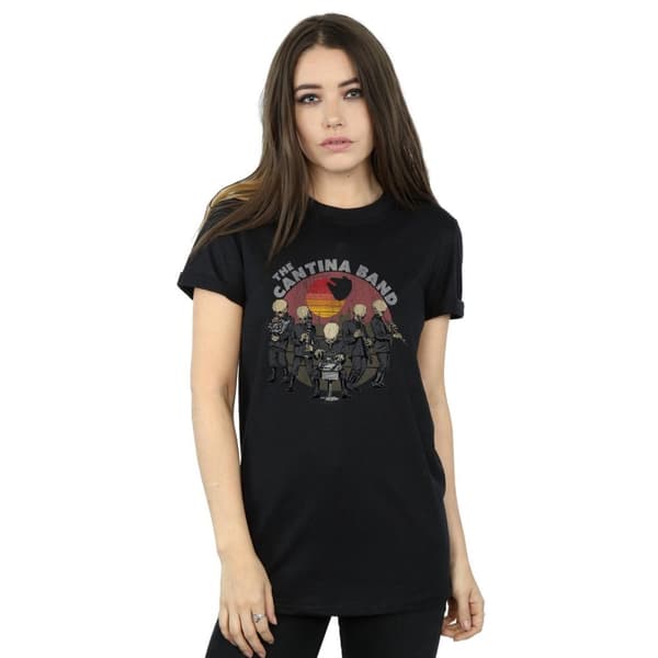 Star Wars Womens/Ladies Cantina Band Cotton Boyfriend T-Shirt
