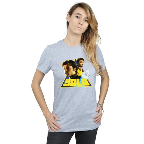 Star Wars Dam/Lady Solo Retro Triangel Bomull Boyfriend T-shirt
