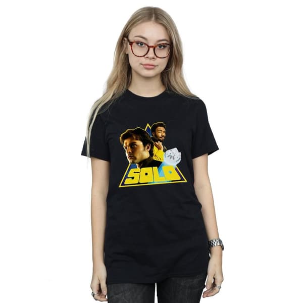 Star Wars Dam/Lady Solo Retro Triangel Bomull Boyfriend T-shirt