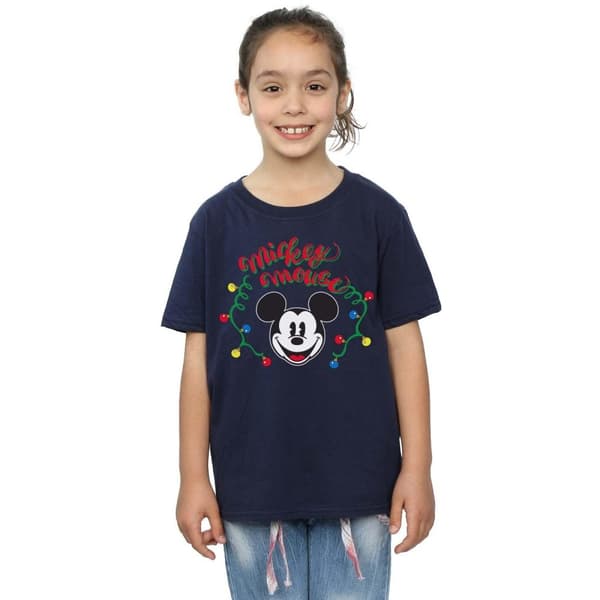 Disney Musse Pigg-jullampa t-shirt i bomull för flickor