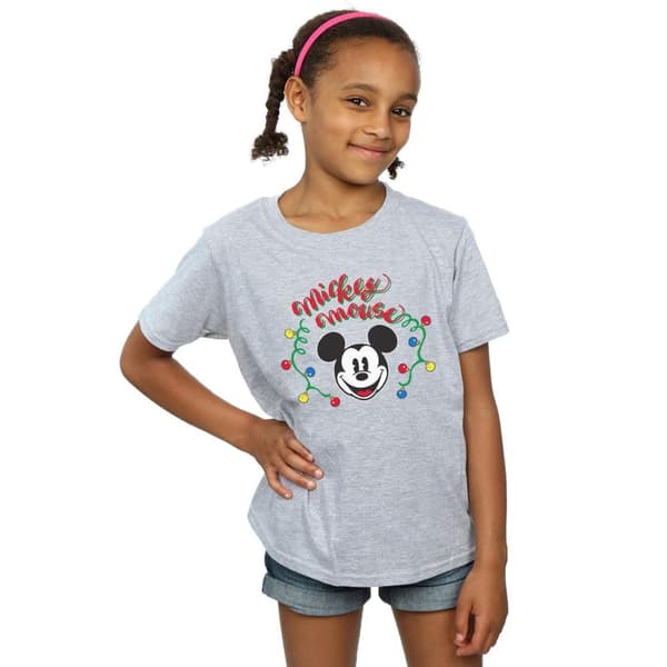 Disney Musse Pigg-jullampa t-shirt i bomull för flickor