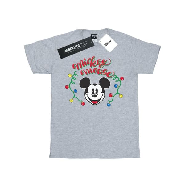 Disney Musse Pigg-jullampa t-shirt i bomull för flickor