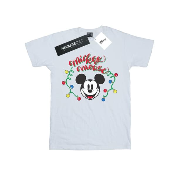 Disney Musse Pigg-jullampa t-shirt i bomull för flickor