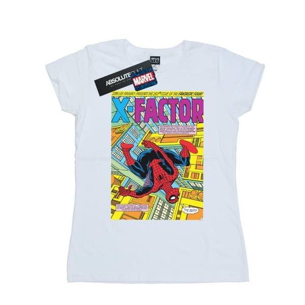 Marvel Dam/Tjej Spider-Man X Factor Cover Bomulls-T-shirt