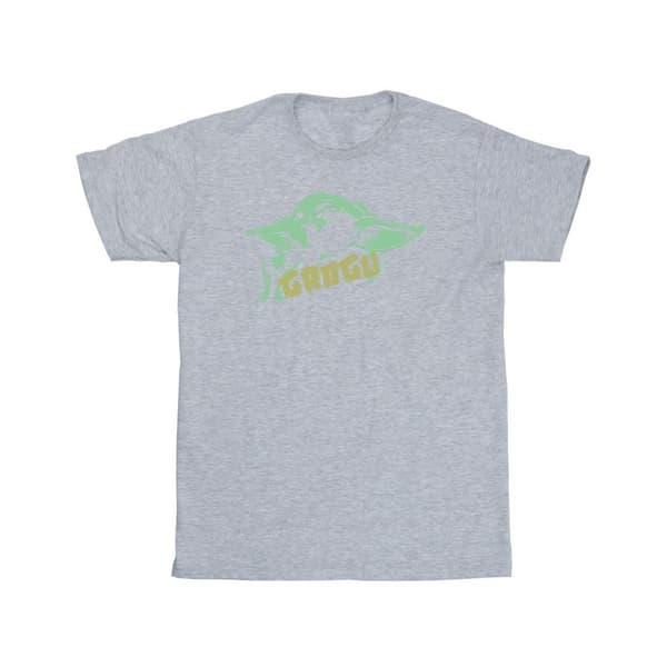 Star Wars Girls The Mandalorian Grogu The Child Splat Cotton T-Shirt