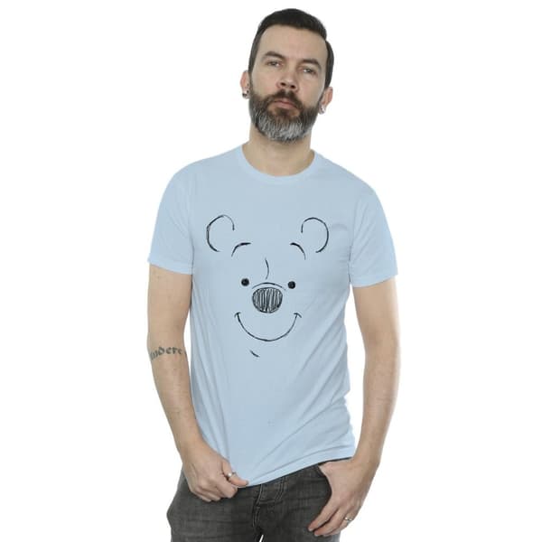 Disney Mens Winnie The Pooh Winnie The Pooh Face T-shirt