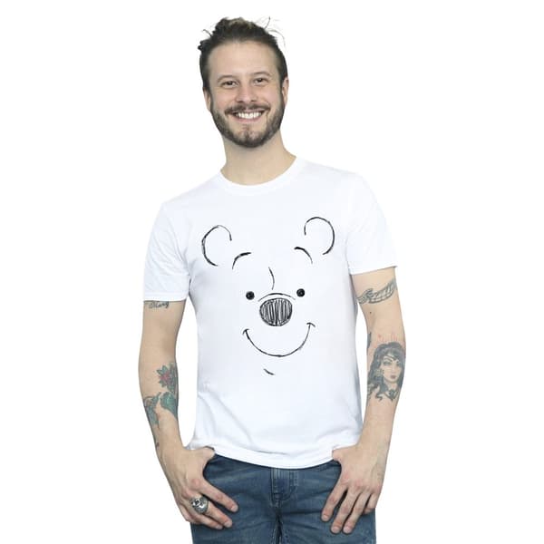 Disney Mens Winnie The Pooh Winnie The Pooh Face T-shirt