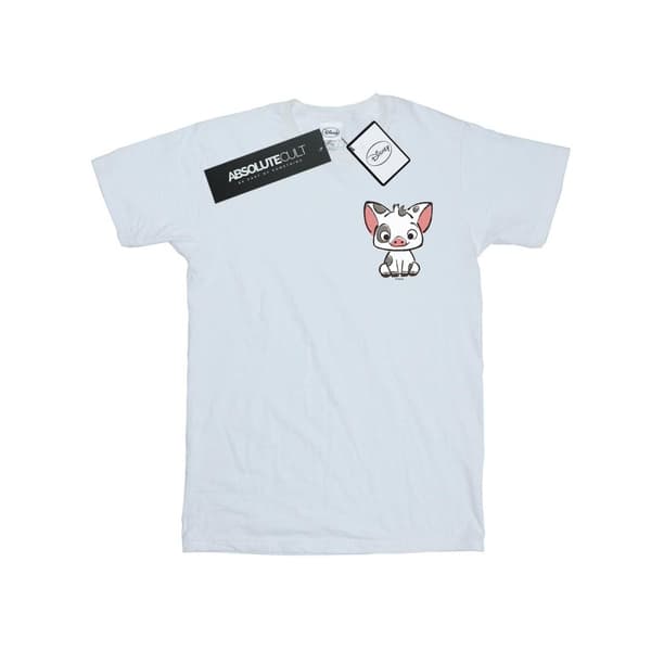 Disney Mens Moana Pua The Pig Breast Print T-Shirt