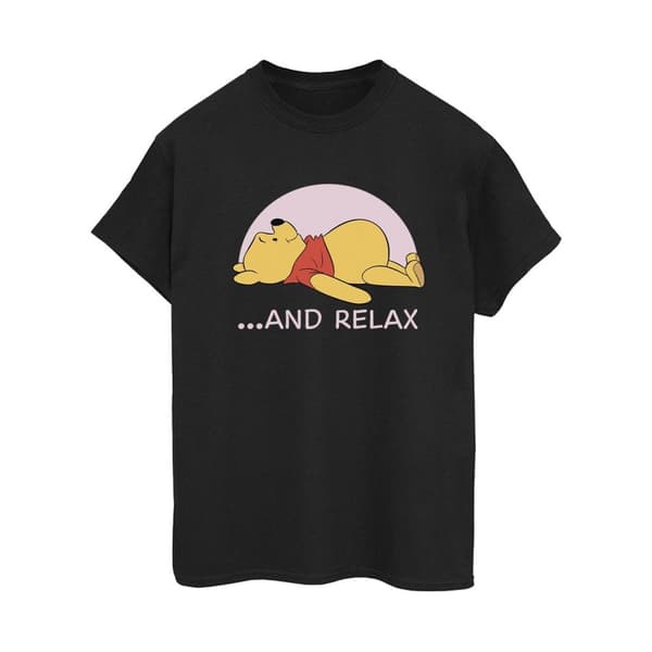 Disney Dam/Tjej Winnie The Pooh Relax Boyfriend T-shirt i bomull