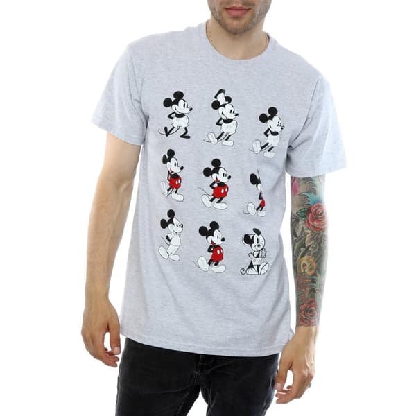 Disney Mens Mickey Mouse Evolution T-Shirt