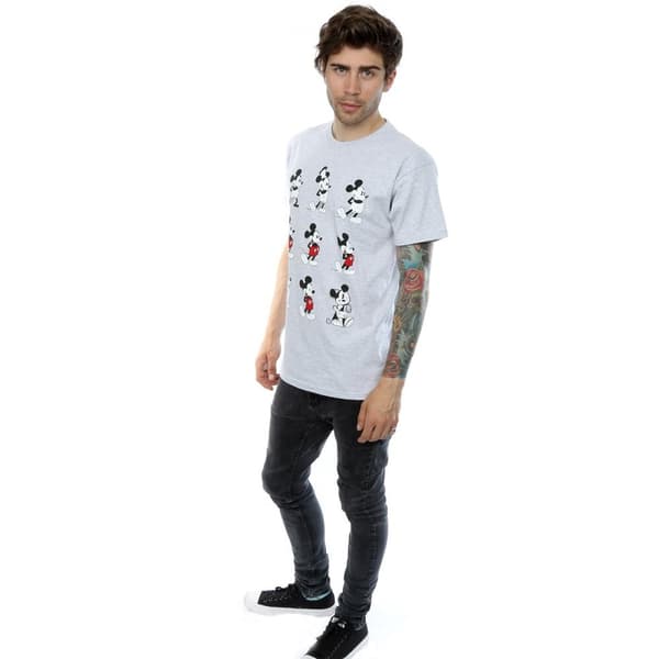 Disney Mens Mickey Mouse Evolution T-Shirt