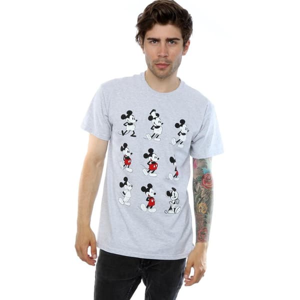 Disney Mens Mickey Mouse Evolution T-Shirt