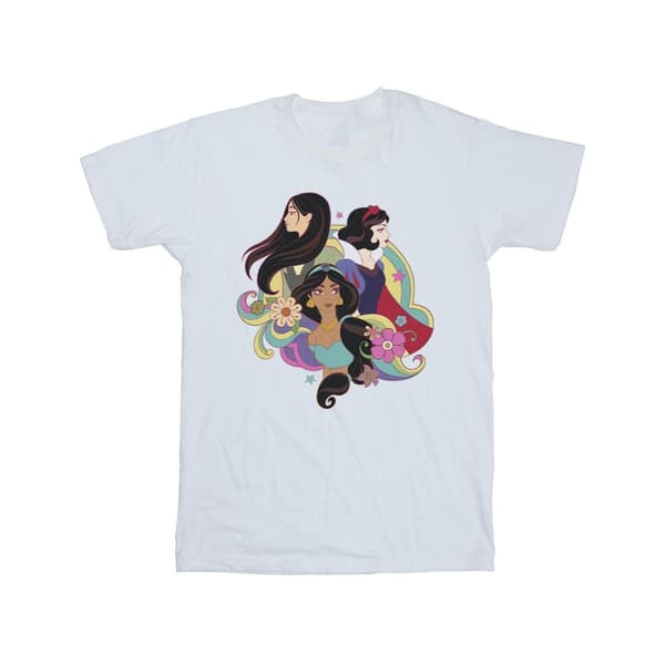 Disney Prinsessan Mulan Jasmine Snövit T-shirt i bomull för flickor