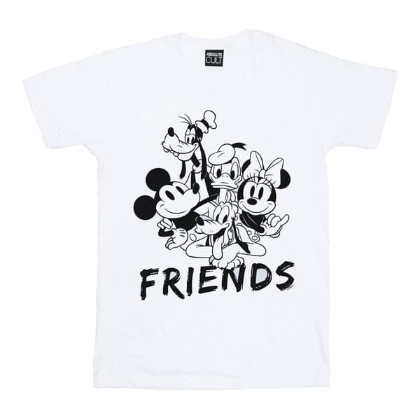 Disney Womens/Ladies Mickey Mouse And Friends Cotton Boyfriend T-Shirt