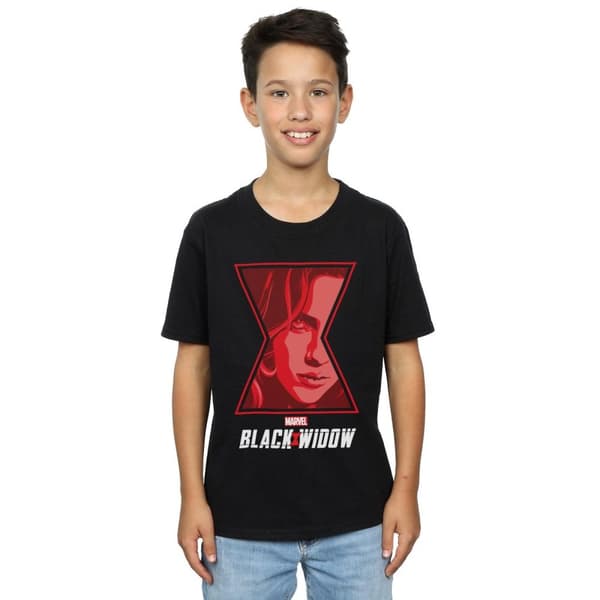 Marvel Boys Black Widow Movie Logo Window T-Shirt