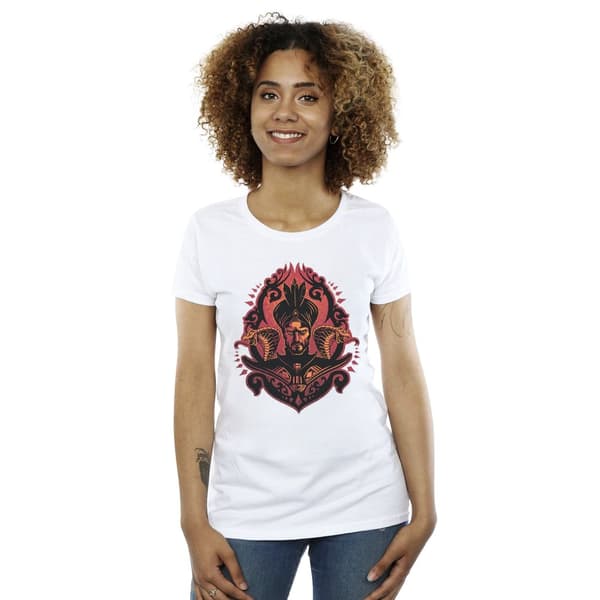 Disney Womens/Ladies Aladdin Movie Jafar Snakes Cotton T-Shirt